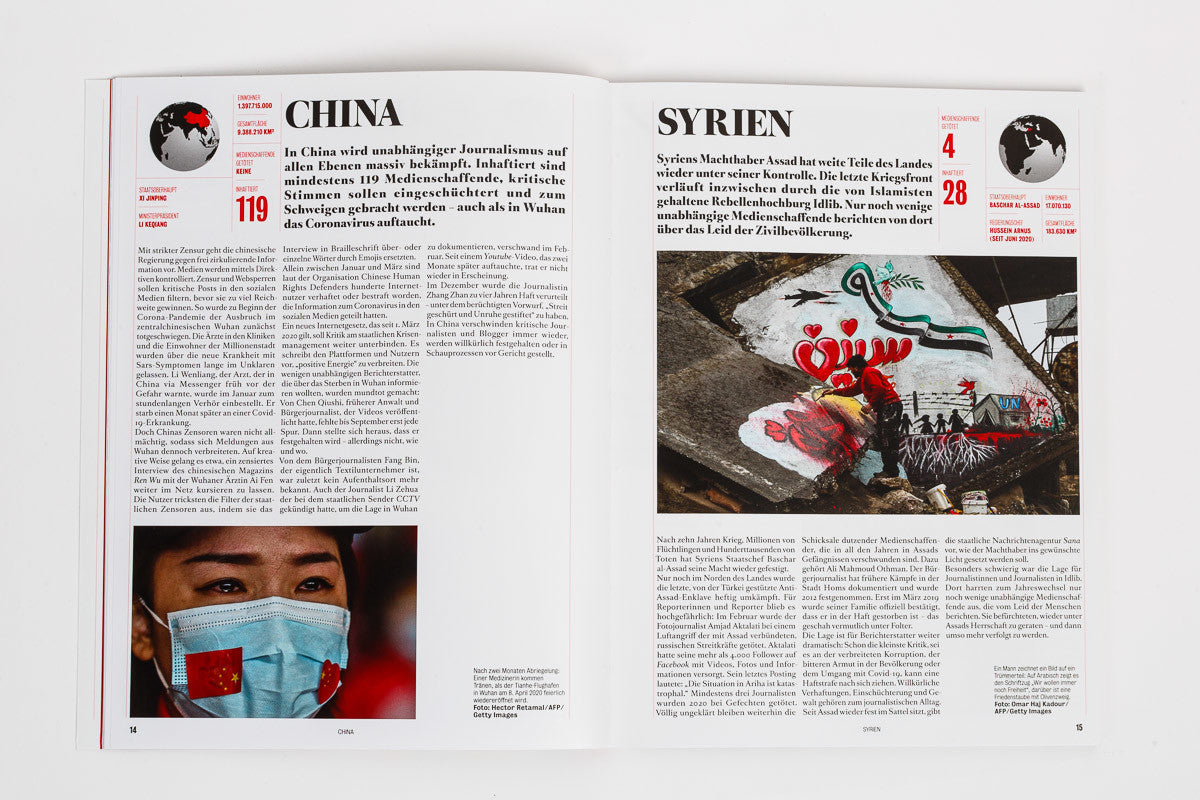 Fotos für die Pressefreiheit 2021