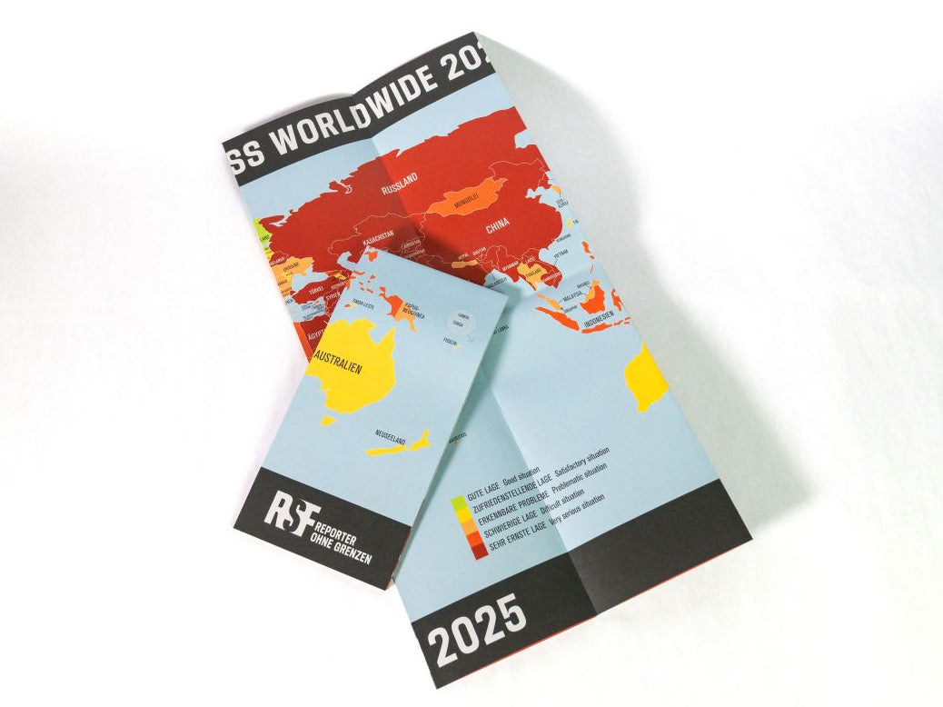 Weltkarte der Pressefreiheit